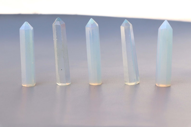 Opalite Pencil Gemstone Wholesale Lot Opalite Crystal Point Opalite Obelisk 30 To 40 mm Making for Jewelry 画像 4