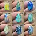 Sterling Monarch Opal Cabochon, Australian Opal Doublet Gemstone, Handmade Polish Stone, Making For Necklace product logo