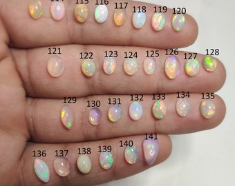 Ethiopian Opal Cabochon Gemstone- Wholesale Mix Shape Opal- Welo Fire Opal Loose Gemstone- Making for Jewelry