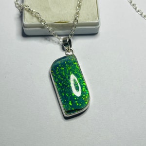 AAA+++ Monarch opal 925 Silver Pendant, Solid Silver Opal Necklace, Handmade Vintage Jewelry, Gift for Her Opal Birthstone