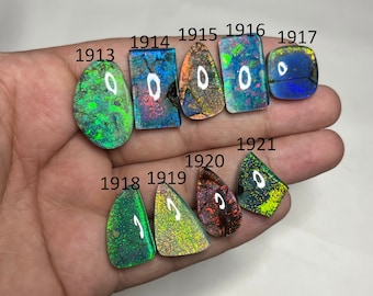 Rare Sterling Opal Cabochon Gemstone- Mix Shape Welo Fire Monarch Opal Doublet Gemstone- Making For Jewelry- Loose Gemstone