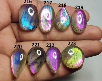 LABRADORITE Cabochon Gemstone Mix Shape Wholesale Lot Purple Labradorite Doublet Making for Jewelry Loose Stone