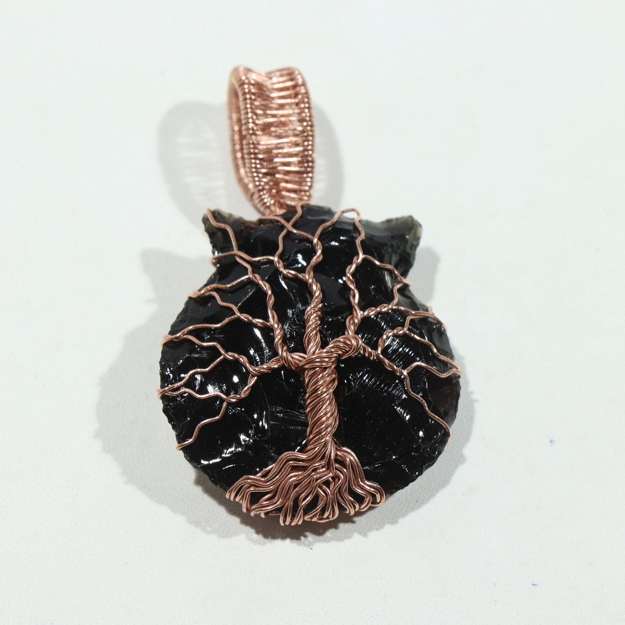 Collana Con Ciondolo Gatto Albero Della Vita - Gioiello Creativo E Alla Moda (Blu/Viola)