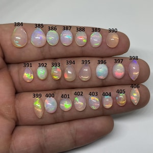 Opal Gemstone Cabochon, Mix Shape Ethiopian Opal Cabochon Loose Stone, Best For Silver Jewelry, Natural Ethiopian Opal Cabs