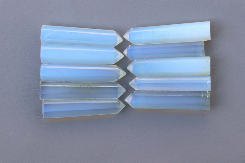 Opalite Pencil Gemstone Wholesale Lot Opalite Crystal Point Opalite Obelisk 30 To 40 mm Making for Jewelry 画像 2