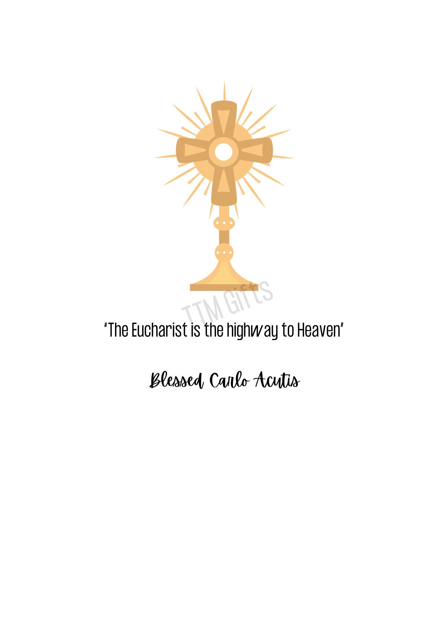 Blessed Carlo Acutis Eucharist Quote, Blessed Carlo Acutis Wall Art