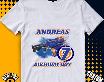 Nerf birthday svg | Etsy