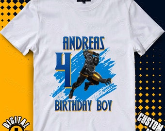 Black Panther Iron On Transfer, Black Panther Birthday Shirt DIY, Black Panther Shirt Designs, Personalize, Digital Files