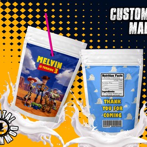 Toy Story Capri Sun Labels, Toy Story Juice Pouch Labels, Toy Story Water Labels, Toy Story Drink Pouch Labels, Digital Files