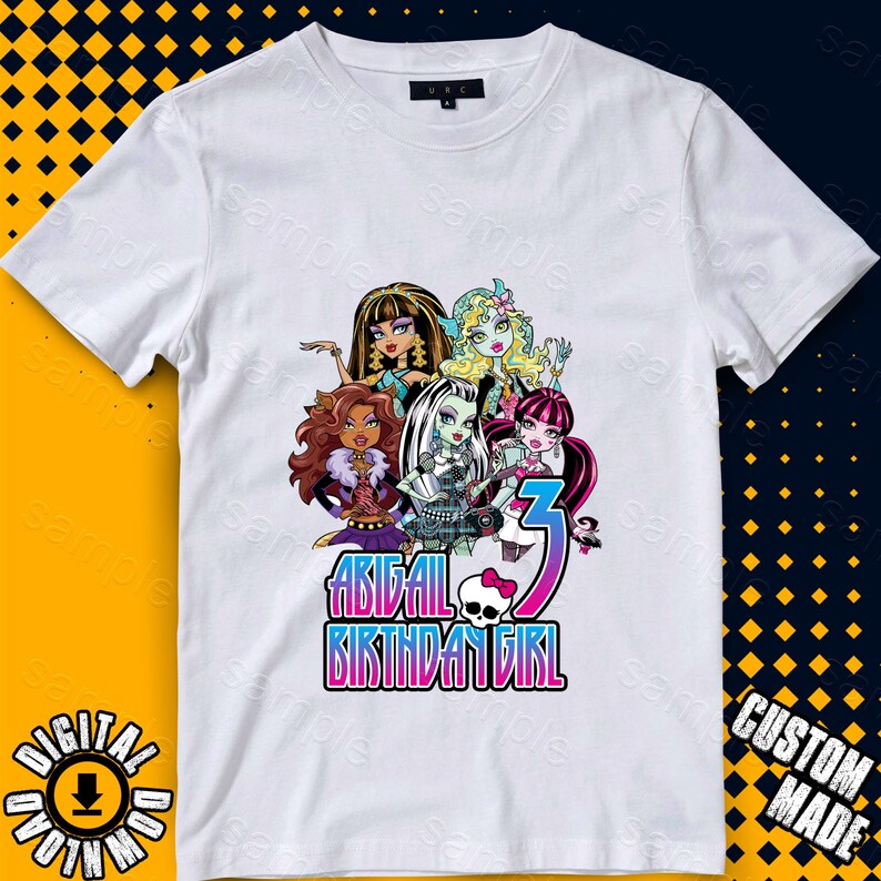 Monster High Iron On Transfer Monster High Birthday Shirt Etsy Nederland