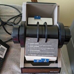 Vintage Rolodex 2254 Great Condition With Original, Unused Rolodex ...