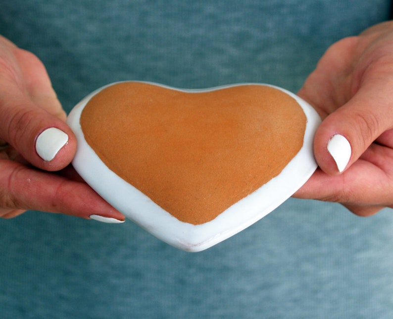 soap dish heart shaped saucer heart ring dish wood jewelry dish trinket dish Handmade ceramic rustic wedding ring dish bridesmade gift