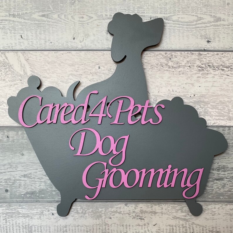 Dog Grooming Logo Dog Groomer Dog Grooming Sign Dog Etsy UK