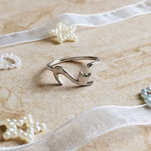 Cat Wrap around Adjustable Ring Cat Lovers Cat Gift Cat Jewellery Adjustable Ring image 3