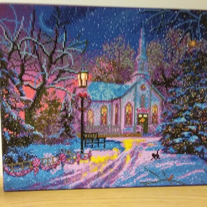 Pintura de diamante terminada.