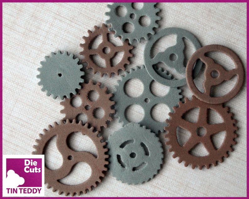 Cogs Cards Gears Scrapbooking Uk Seller Craft Die