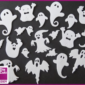 Foam Ghost Die Cuts Die Cut Ghost Embellishments for Halloween Crafts ...