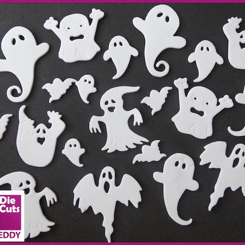 Foam Ghost Die Cuts Die Cut Ghost Embellishments for Etsy UK