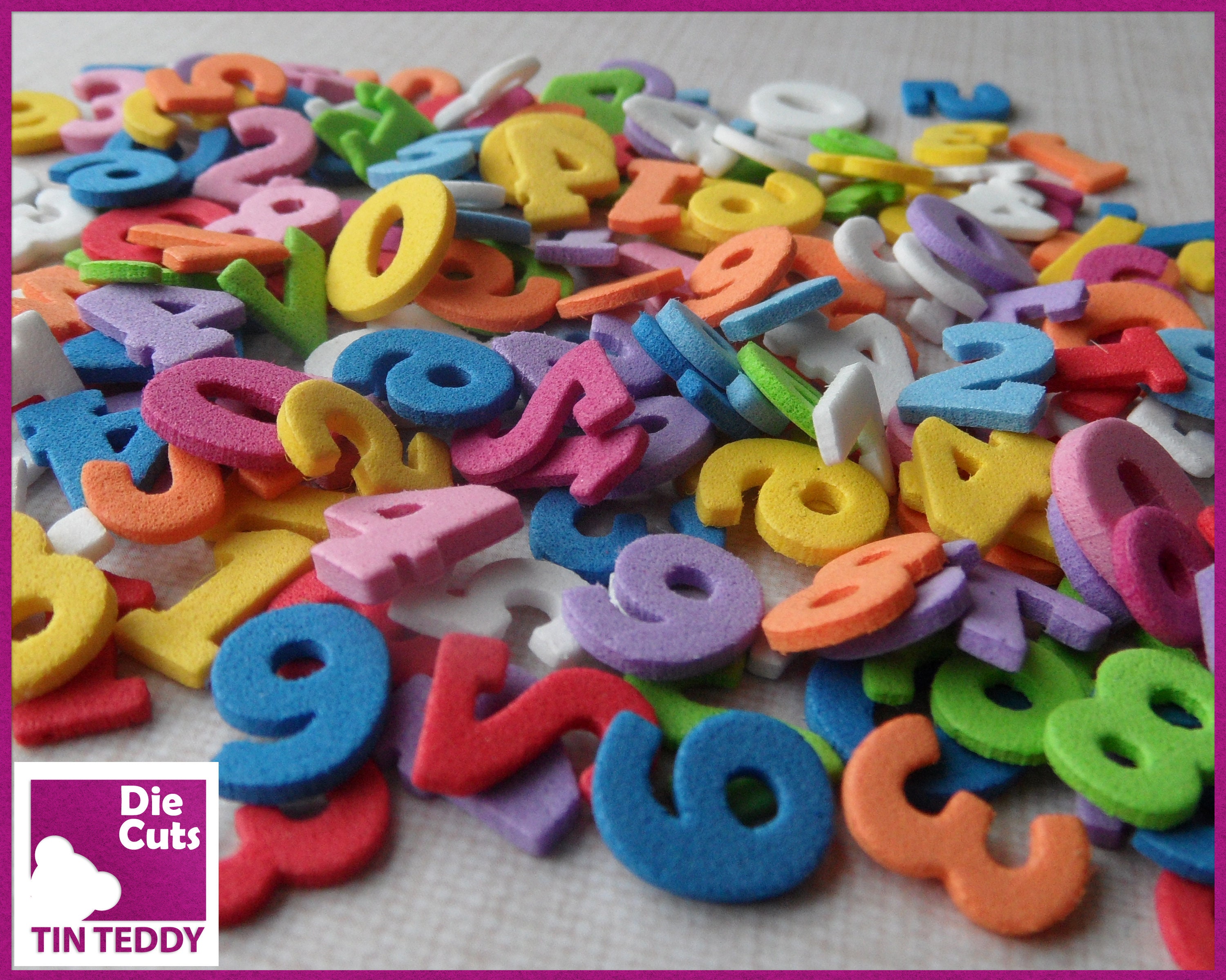 Tiny Foam Number Die Cuts 3 Sets of Die Cut Numbers for Your Etsy UK