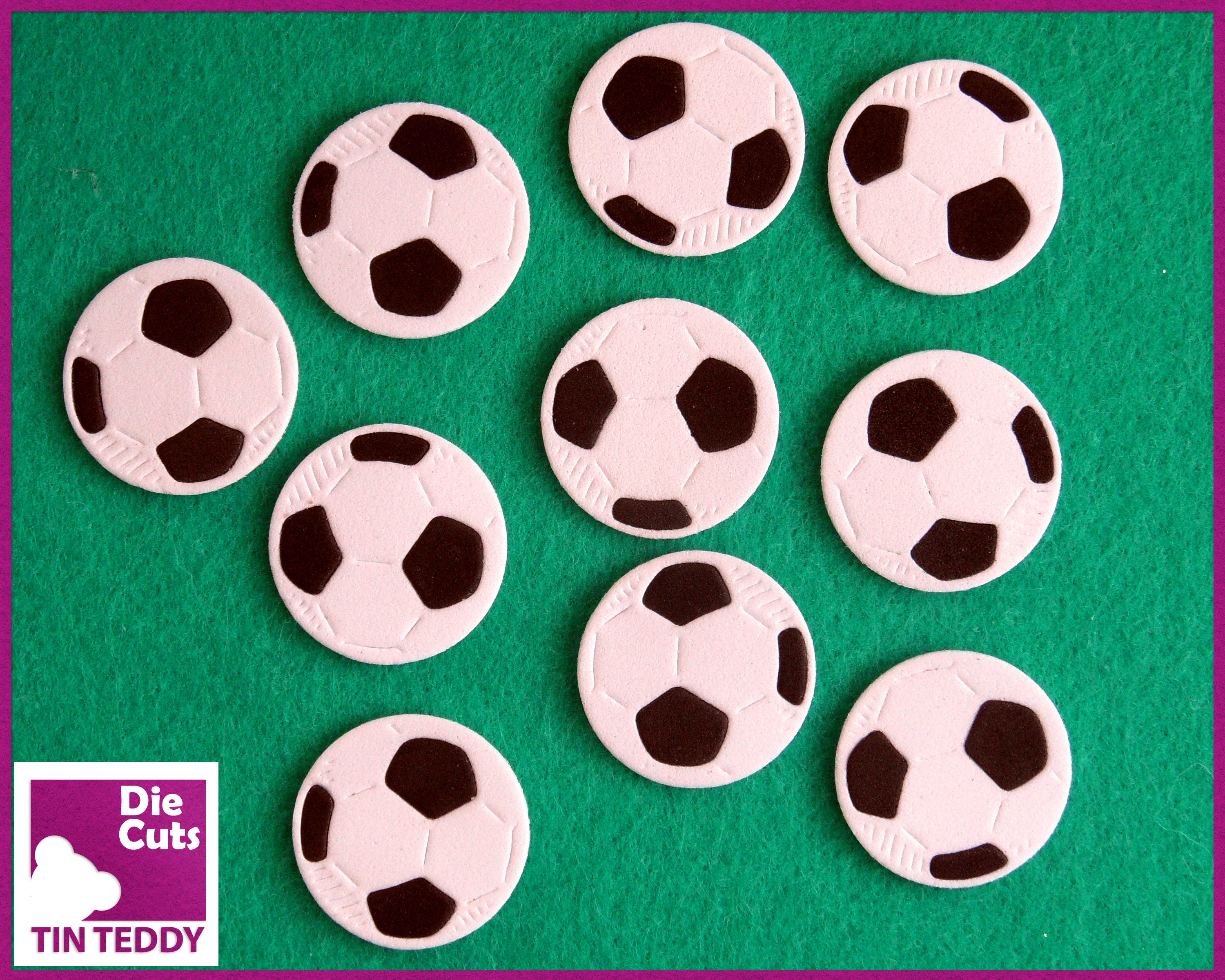 Foam Football Embellishments Football Die Cuts Soccer Ball Etsy UK