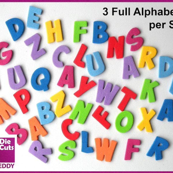 Alphabet Die Cut Etsy