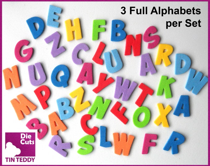 Die Letters Alphabet Letters - Small Foam Alphabet Die Cuts - Lots of Letters for ...
