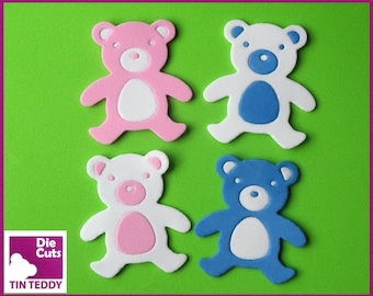 Baby Bear Toppers, Foam Die Cut Teddy Bears - Teddy Bear Embellishments for Crafting Lightweight