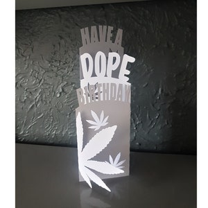 Bon anniversaire, carte pliée, carte et enveloppe SVG PDF PNG, modèle de téléchargement immédiat de découpe de papier, fichier découpé, plié, plié en 3D