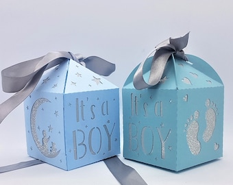 It's a Boy Treat boxes paper cutting template SVG PNG PDF instant download Cut paper craft cuts 3d craft Gift box treat box Baby shower