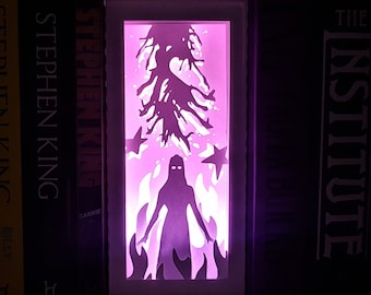 Prom Queen Frame y Layer Book Nook Shadow caja de luz plantilla de corte de papel SVG PNG PDF descarga instantánea combo de archivos cortados Halloween Horror