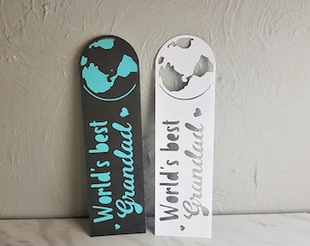 Najlepszy na świecie szablon wycinanki do zakładek dla dziadków (SVG, PNG, PDF)