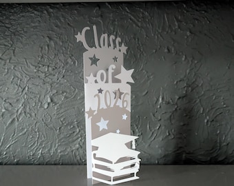 Class of 2026 #2 fold Card and envelope SVG PDF PNG paper cutting instant download template Cut file 3D Cuts folded card crafts