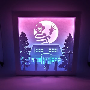 3D file Lightbox Nightmare Before Christmas 🎄・3D printing model