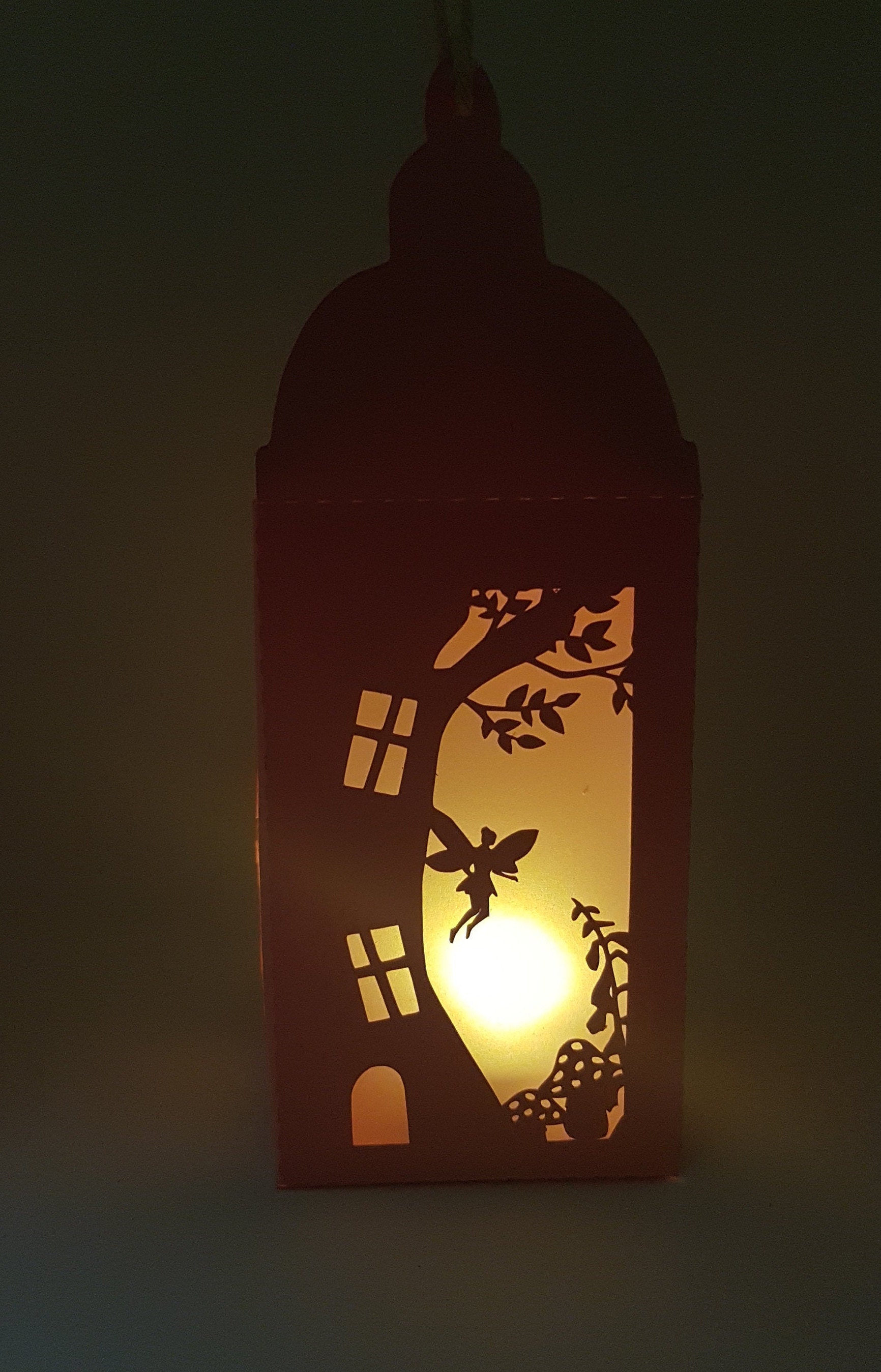 Fairy Lantern paper cutting template SVG PNG PDF instant | Etsy