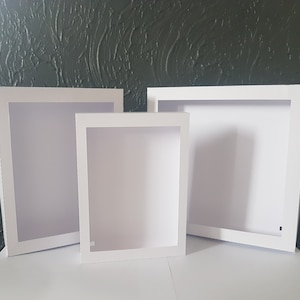 Shadow light box frame Square and Rectangle paper cutting template SVG PNG PDF instant download cut file 3D Box Frame