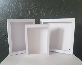 Shadow light box frame Square and Rectangle paper cutting template SVG PNG PDF instant download cut file 3D Box Frame