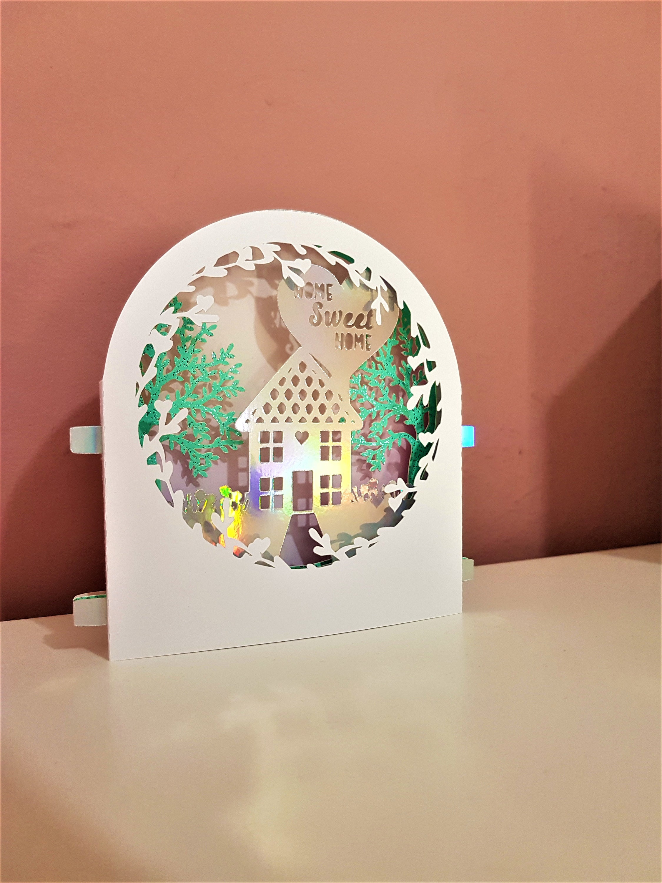 Home Sweet Home Pop-up Card Tunnel Card Crafts SVG PDF Png Paper ...