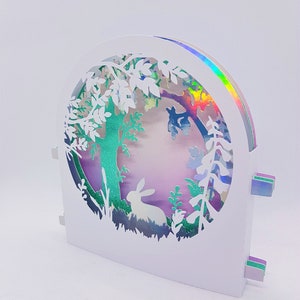 Hase Pop-up Karte Ostertunnel Karte SVG PDF PnG Papierschnittsofortdownload Vorlage Schnittdatei 3D-Schnitt Geschichtet Papierschnitt Handwerk DIY