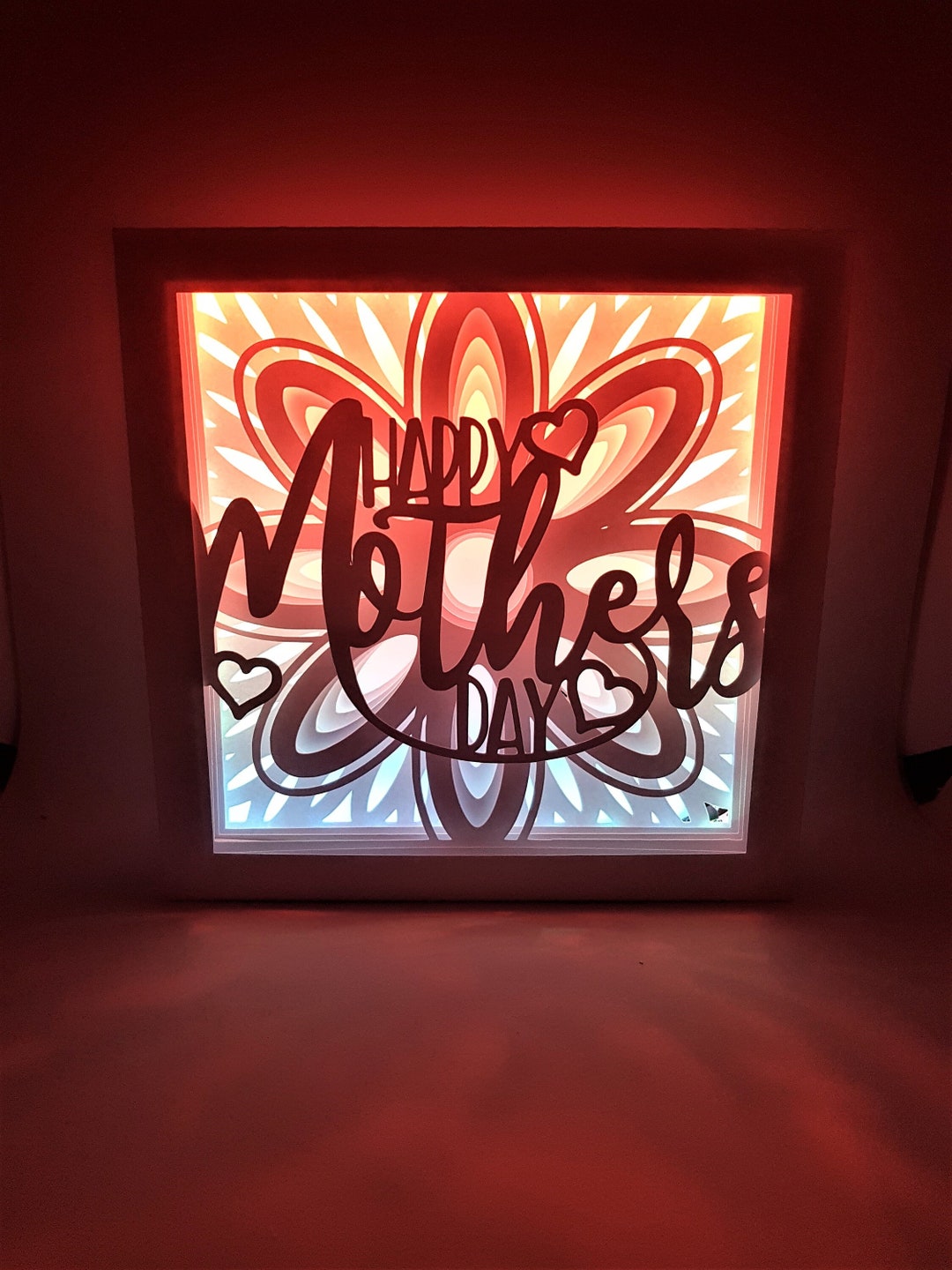 Happy Mother's Day Shadow Box SVG PDF PNG Paper Cutting Instant ...