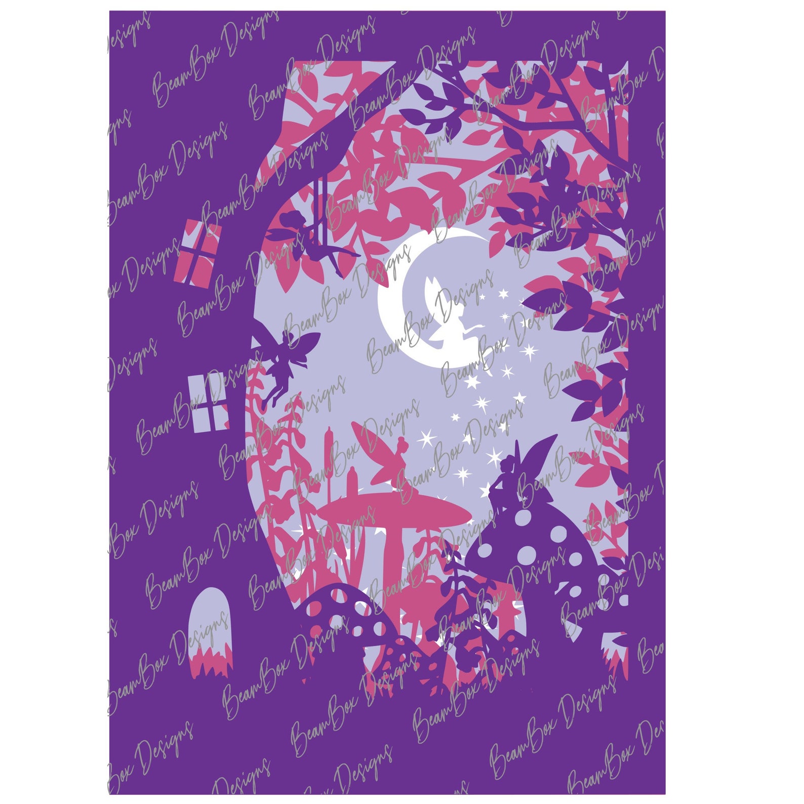 Fairy Shadow Box SVG PDF PNG Paper Cutting Instant Download - Etsy Canada