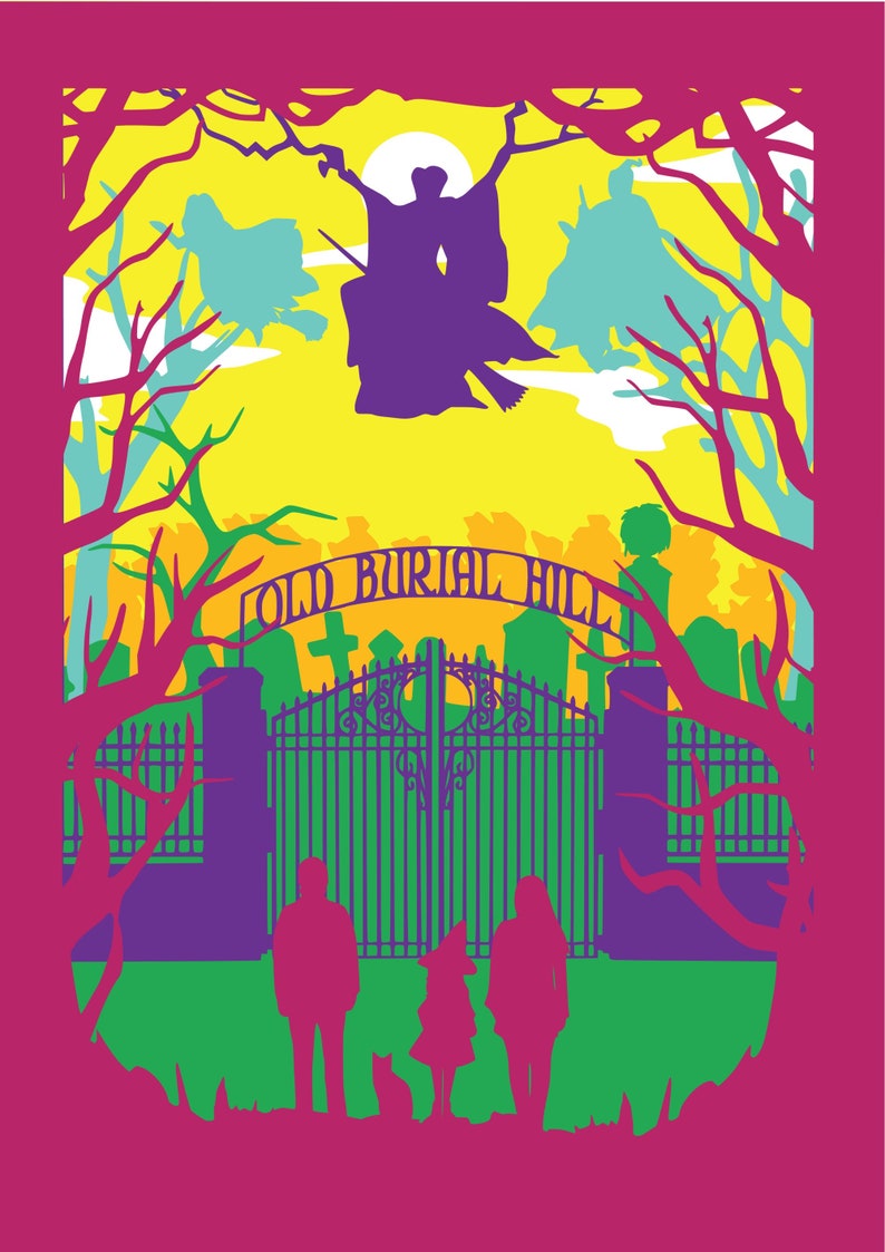 Download Hocus Pocus inspired Halloween shadow box SVG PDF PNG ...
