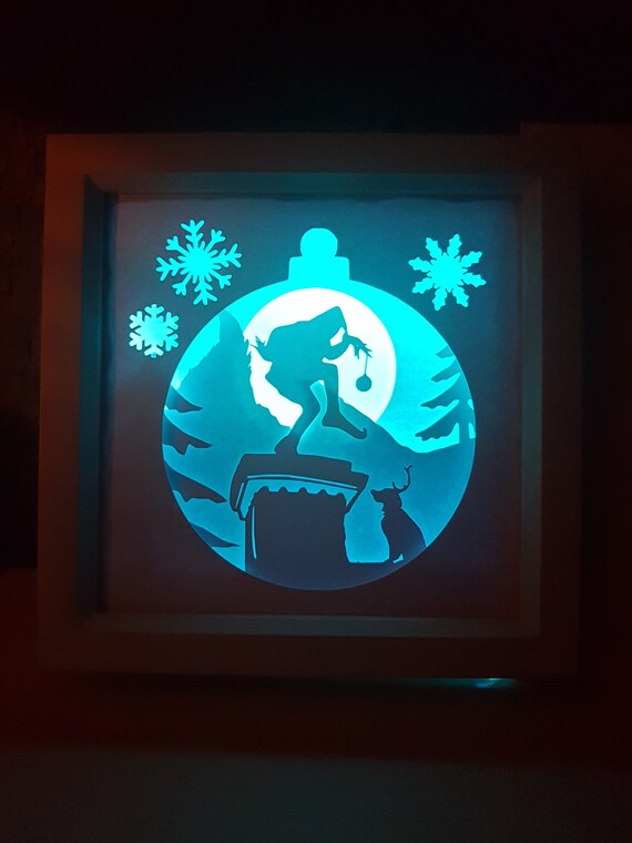 Download Christmas Shadow Box Svg Pdf Png Paper Cutting Instant Etsy