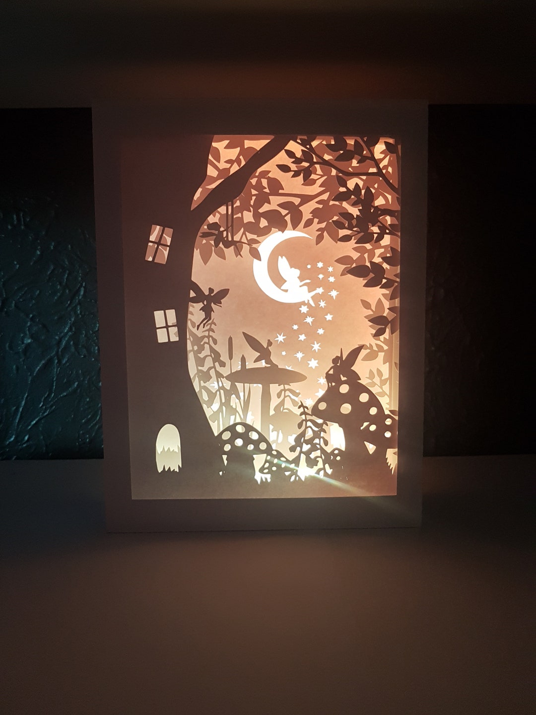 Fairy Shadow Box SVG PDF PNG Paper Cutting Instant Download Template ...