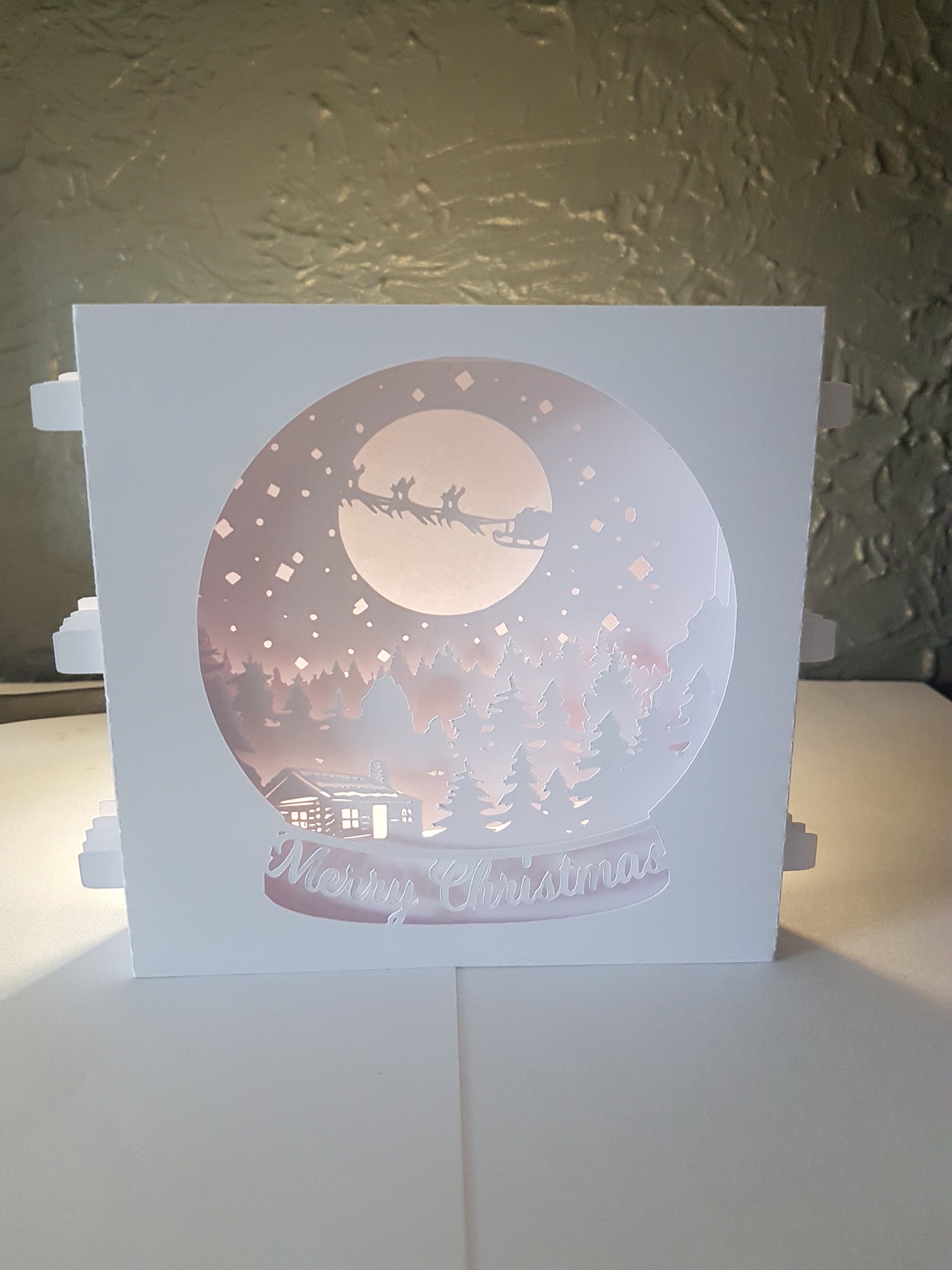 Christmas Pop-up Card Tunnel Card SVG PDF PNG Paper Cutting - Etsy UK