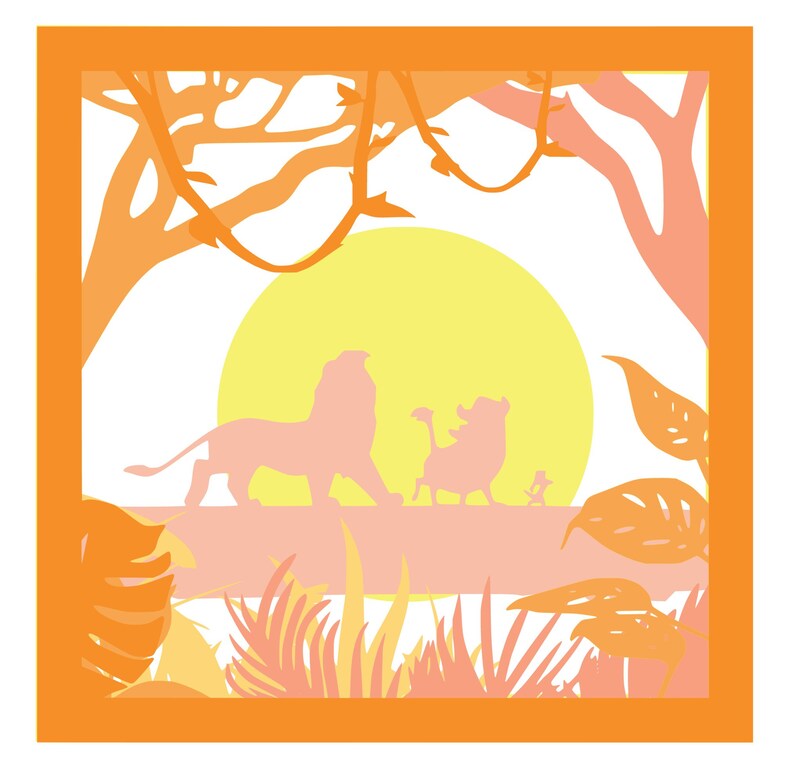 Free Free 302 Lion King Shadow Box Svg SVG PNG EPS DXF File