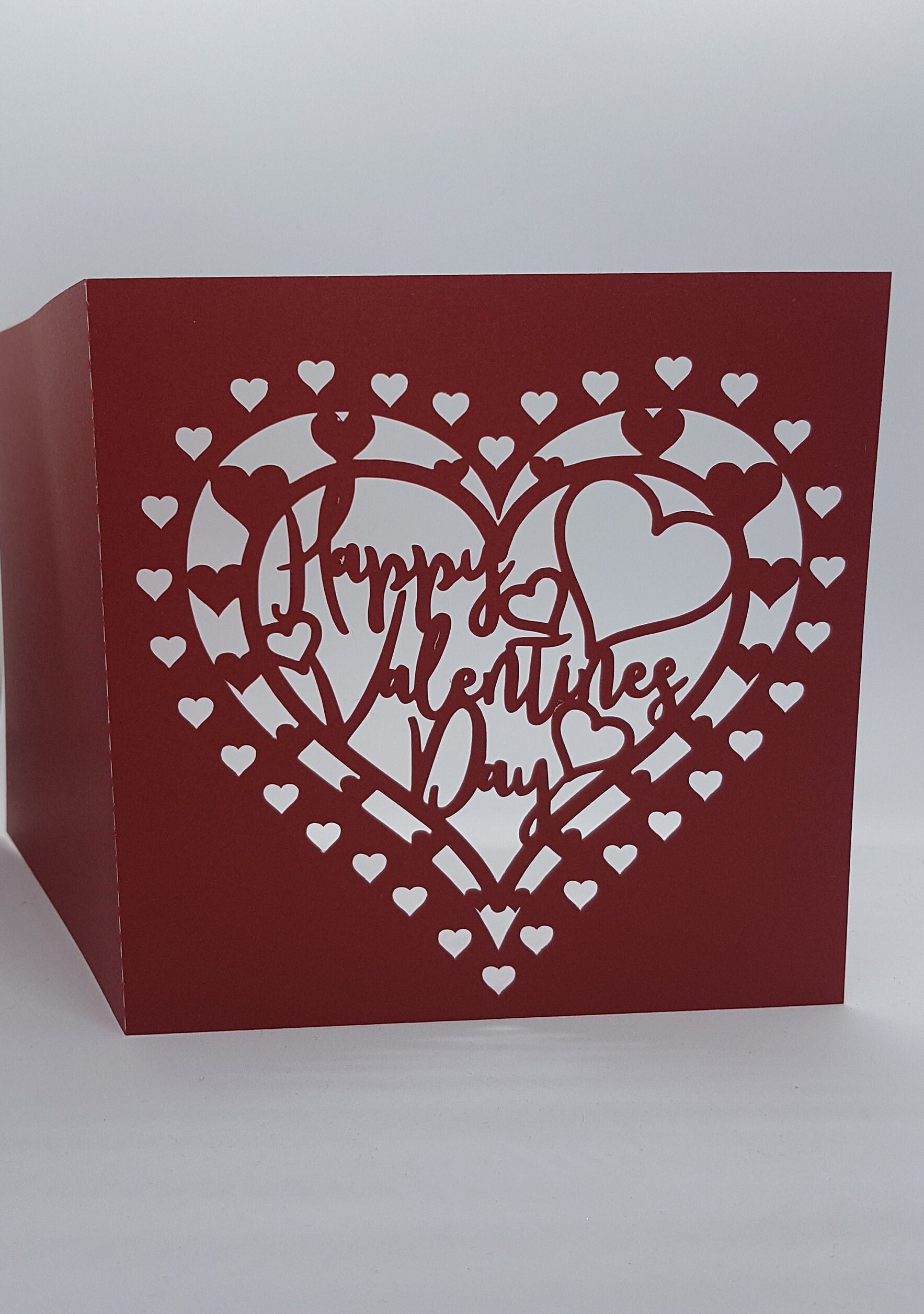 Valentines Day Cut Out Card SVG PDF PNG Paper Cutting Instant Download ...