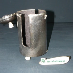 midcentury *WMF* warming jug for coffee pot 1.0 Ltr D.R.P., warming insulation 50s