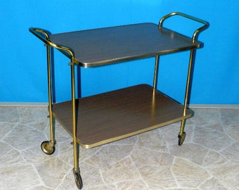Vintage Side Table Wooden Flower Stool 60s Etsy
