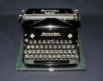 antique typewriter*Mercedes Superba* Zella-Mehlis Thuringia 1930s