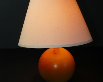 vintage table lamp*Steinebach* wooden ball base 70s